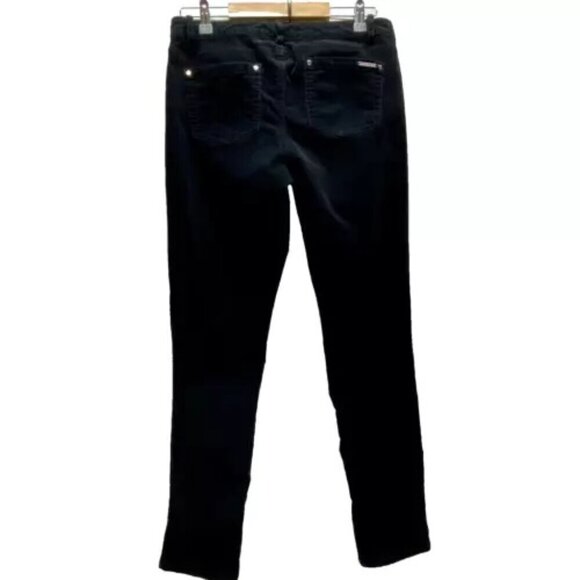 Michael Kors Women’s Corduroy Pants Size 6 Black Stretch Ribbed Soft Pant EUC - Picture 6 of 10